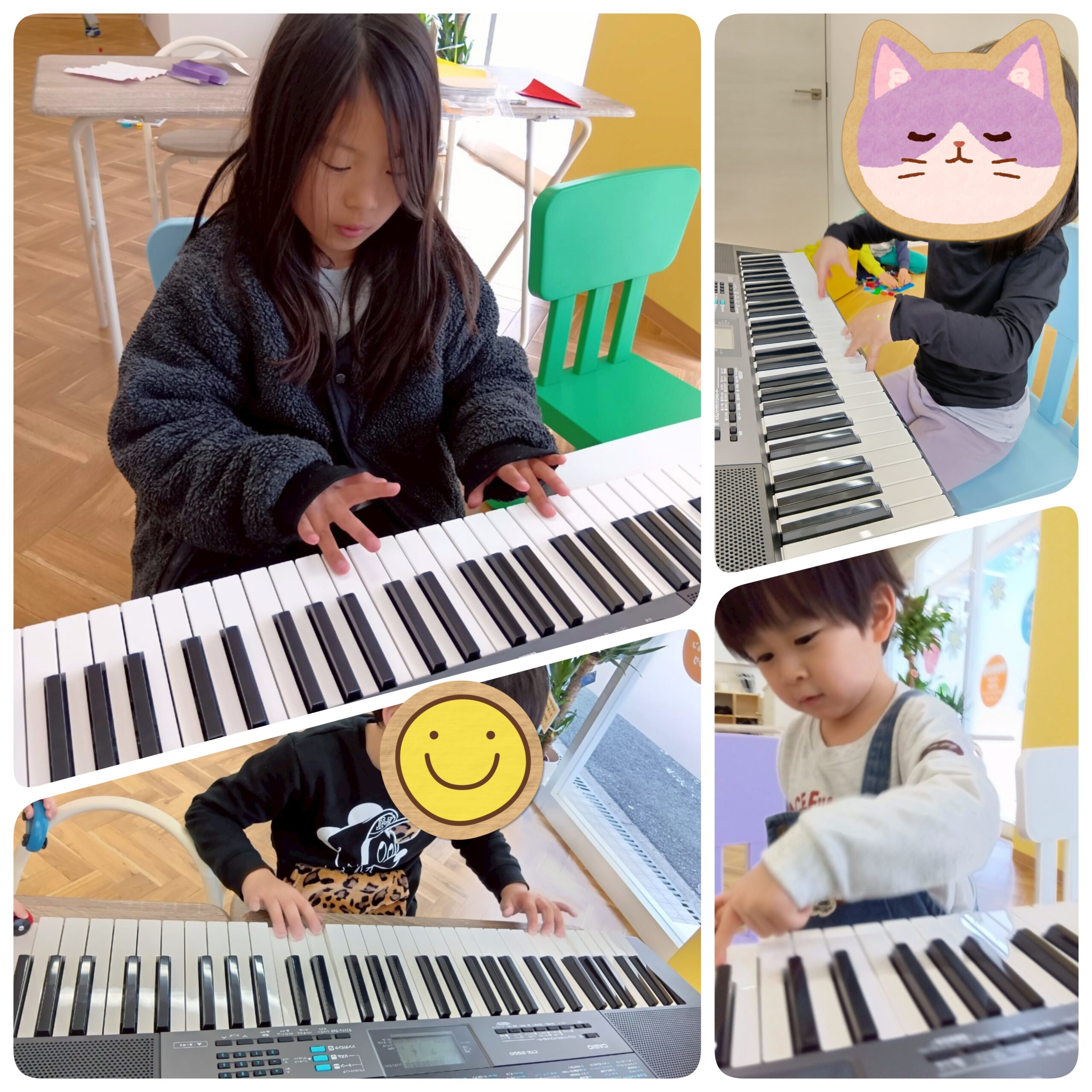 キーボード遊びの様子🎹