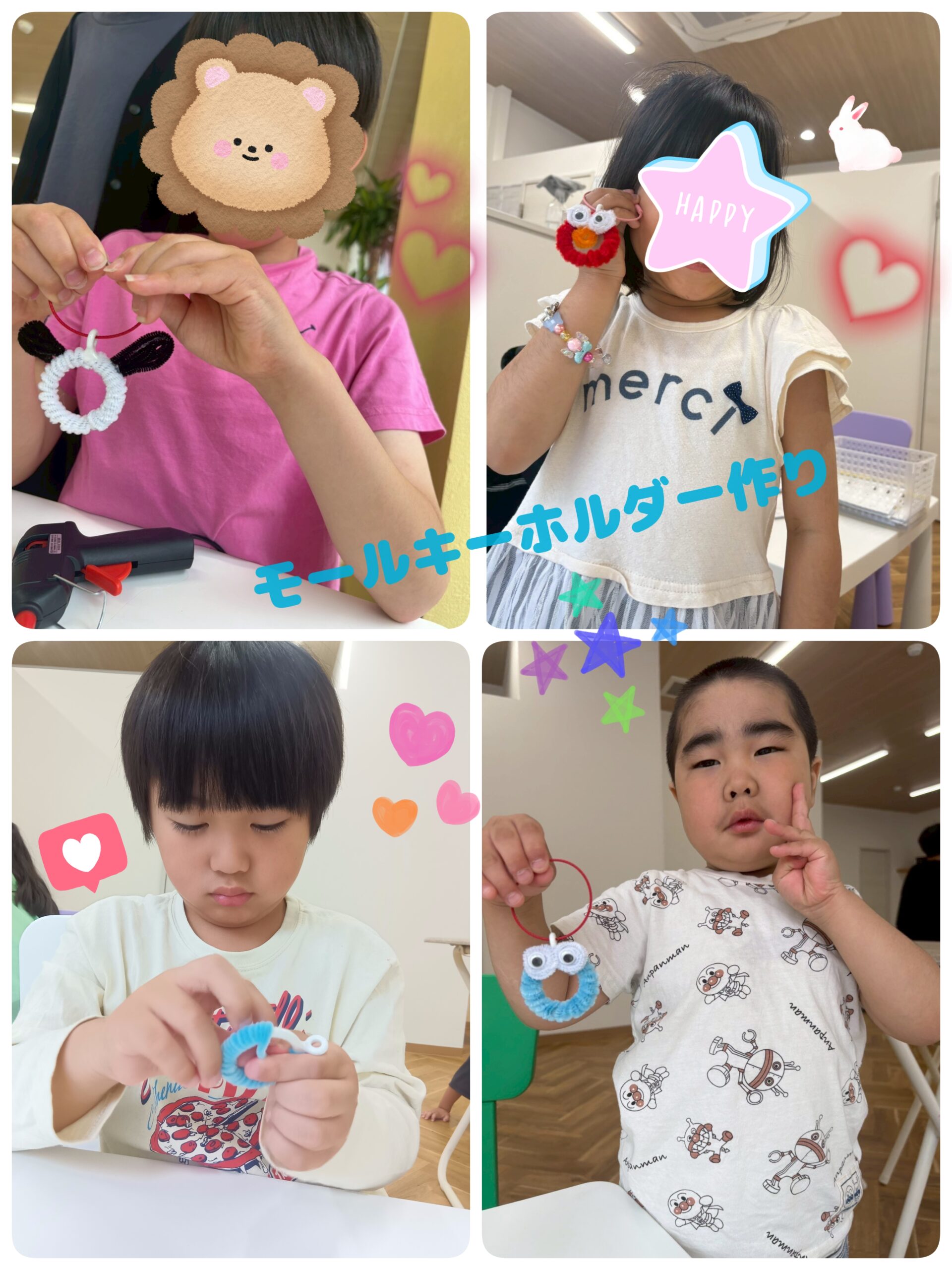 モールキーホルダー作り🌸