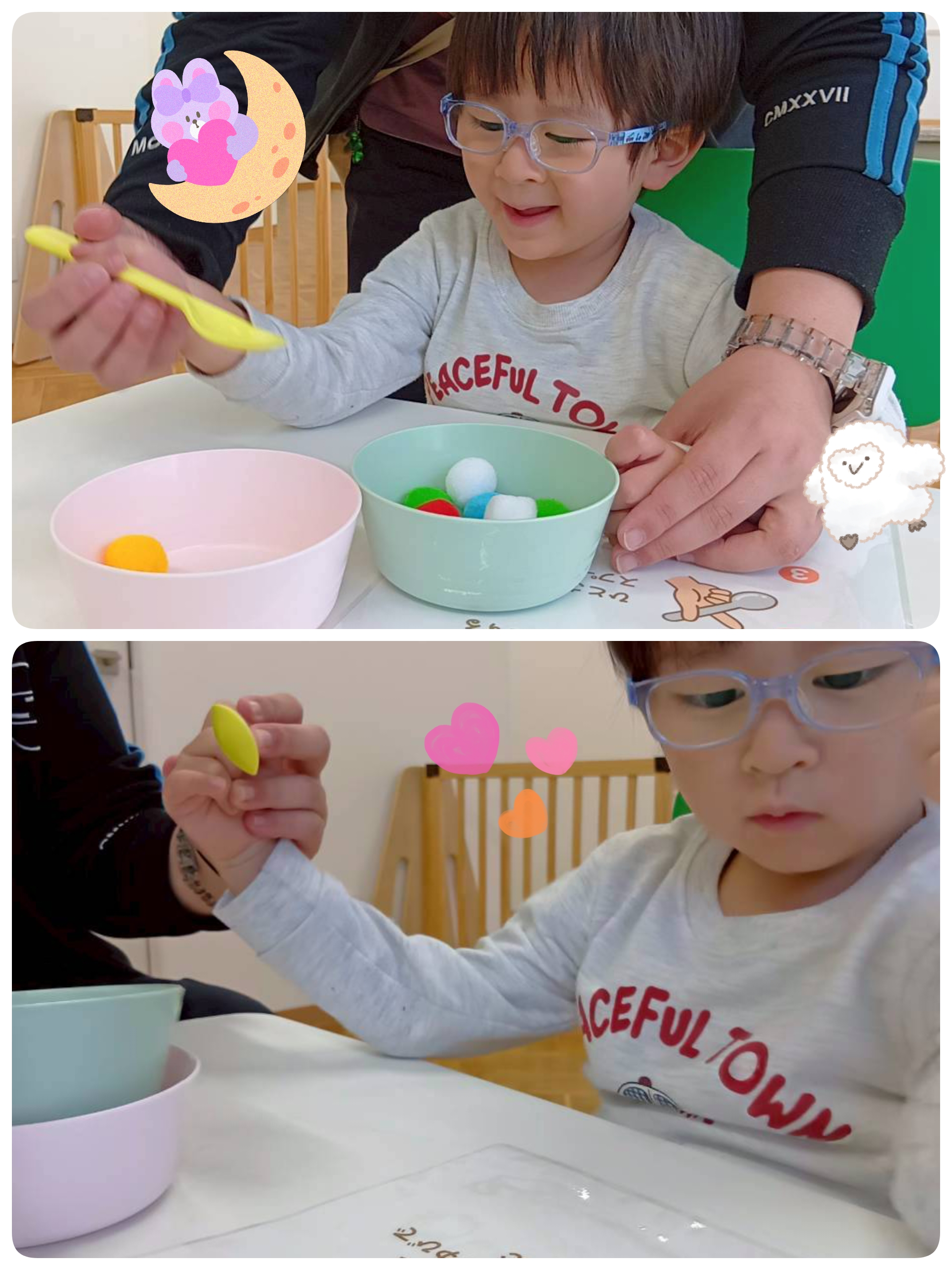 食具の持ち方をお勉強したよ🥄