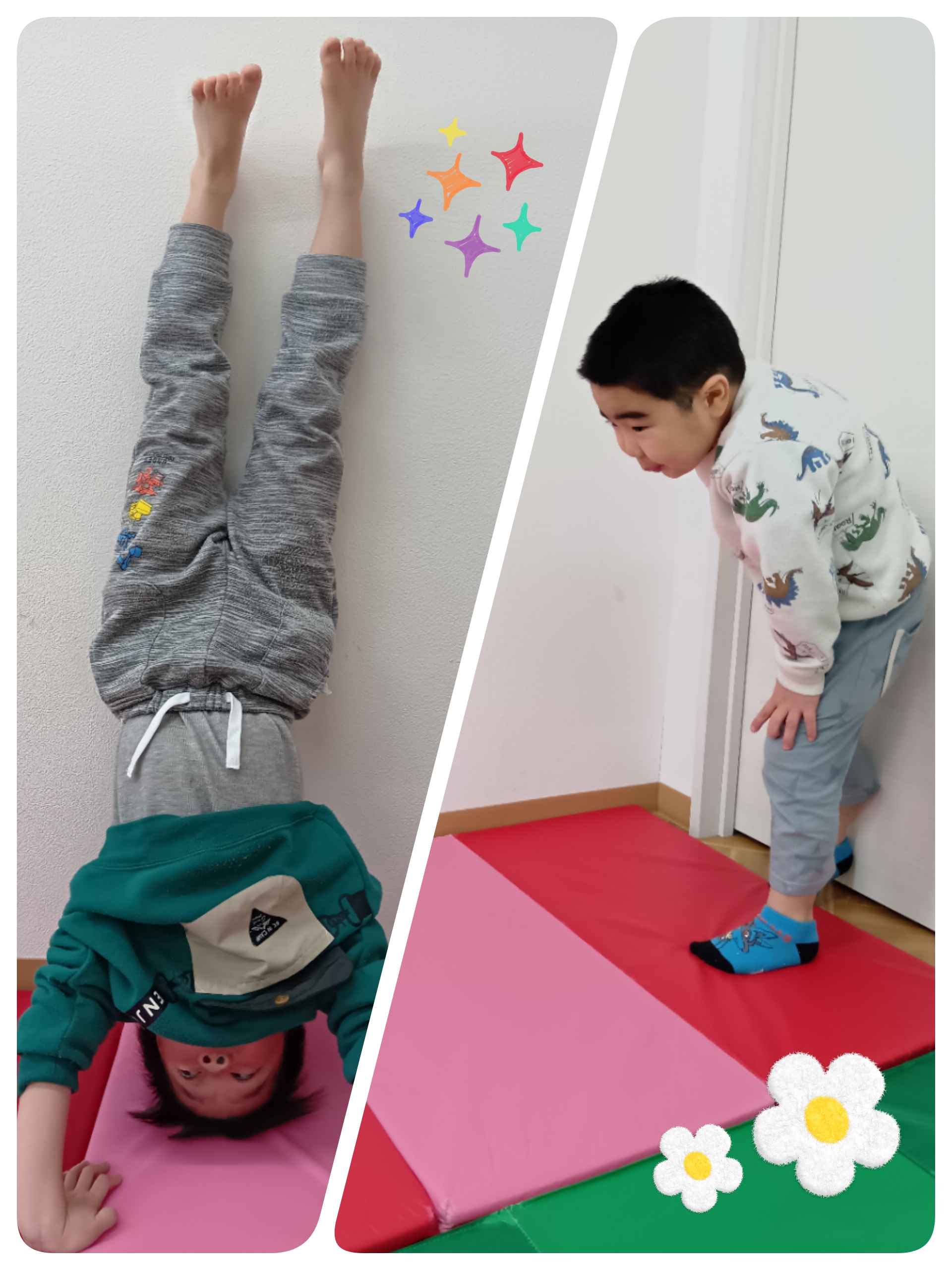 マットを使った運動療育🌼