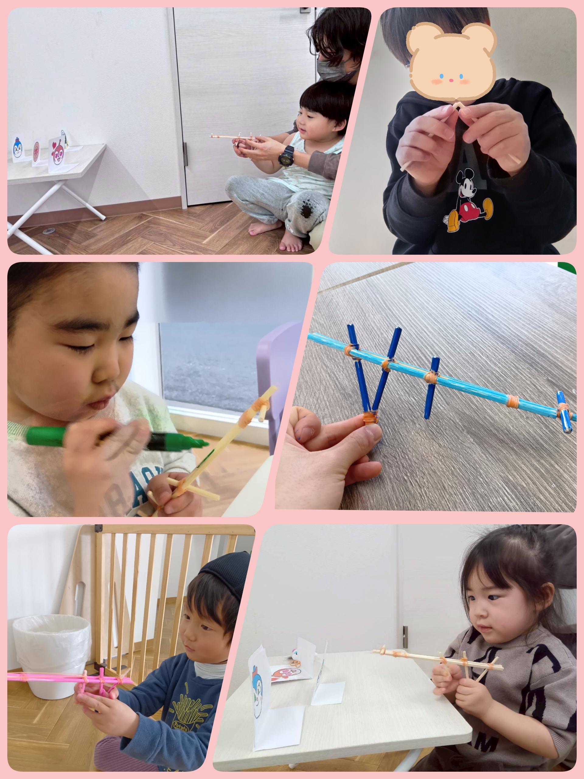 割り箸鉄砲作り＆射的大会🎯