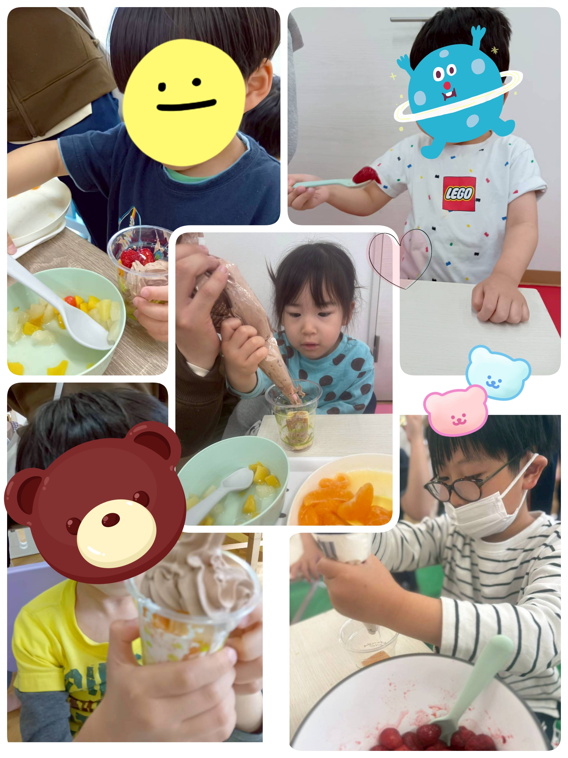 ミニパフェ作り💕