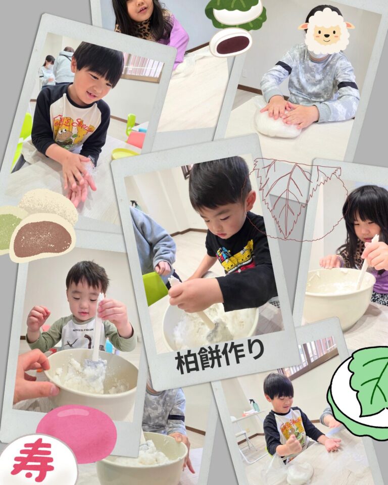 柏餅作り🍡