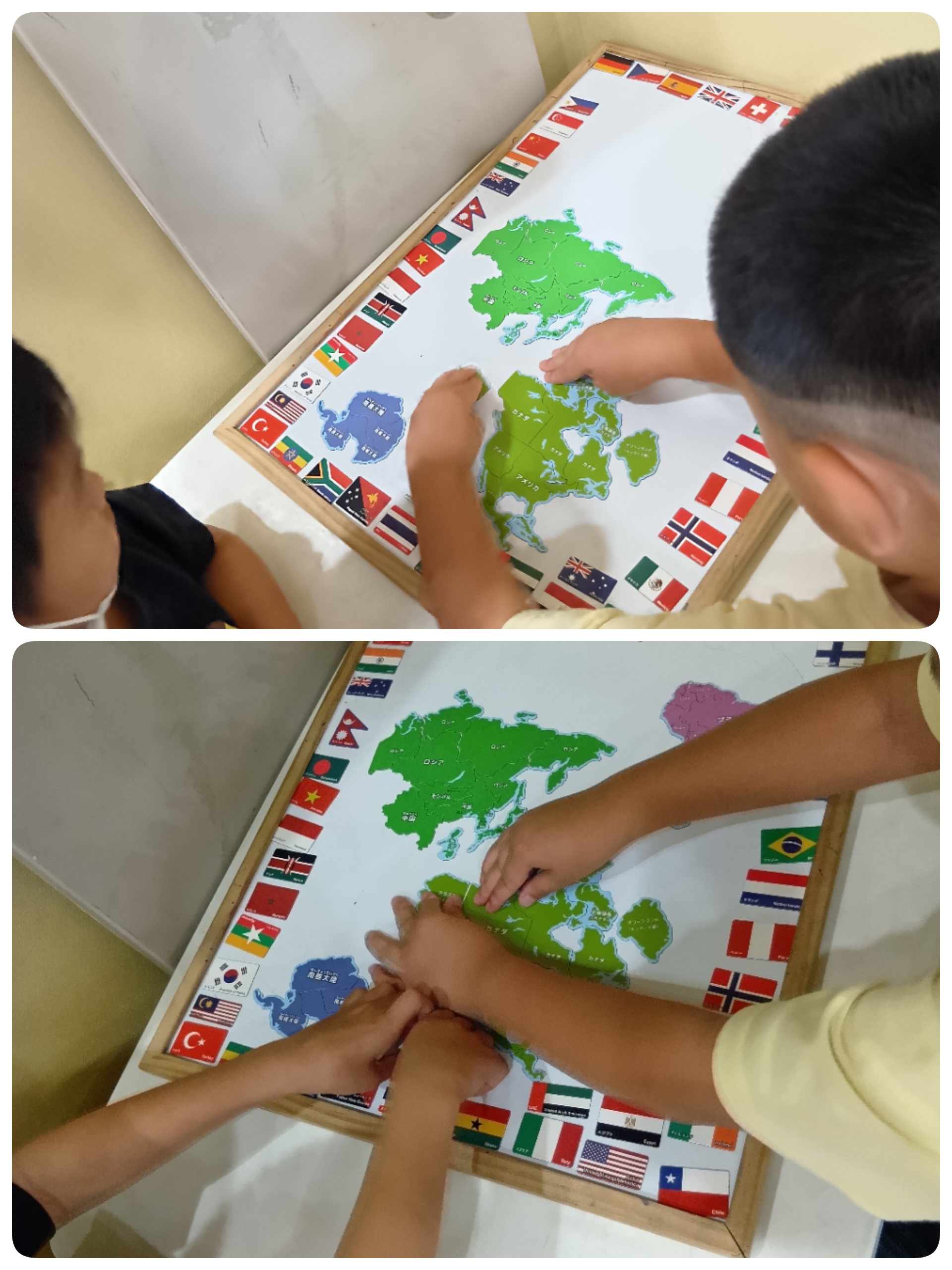 世界地図に挑戦しました～🌎