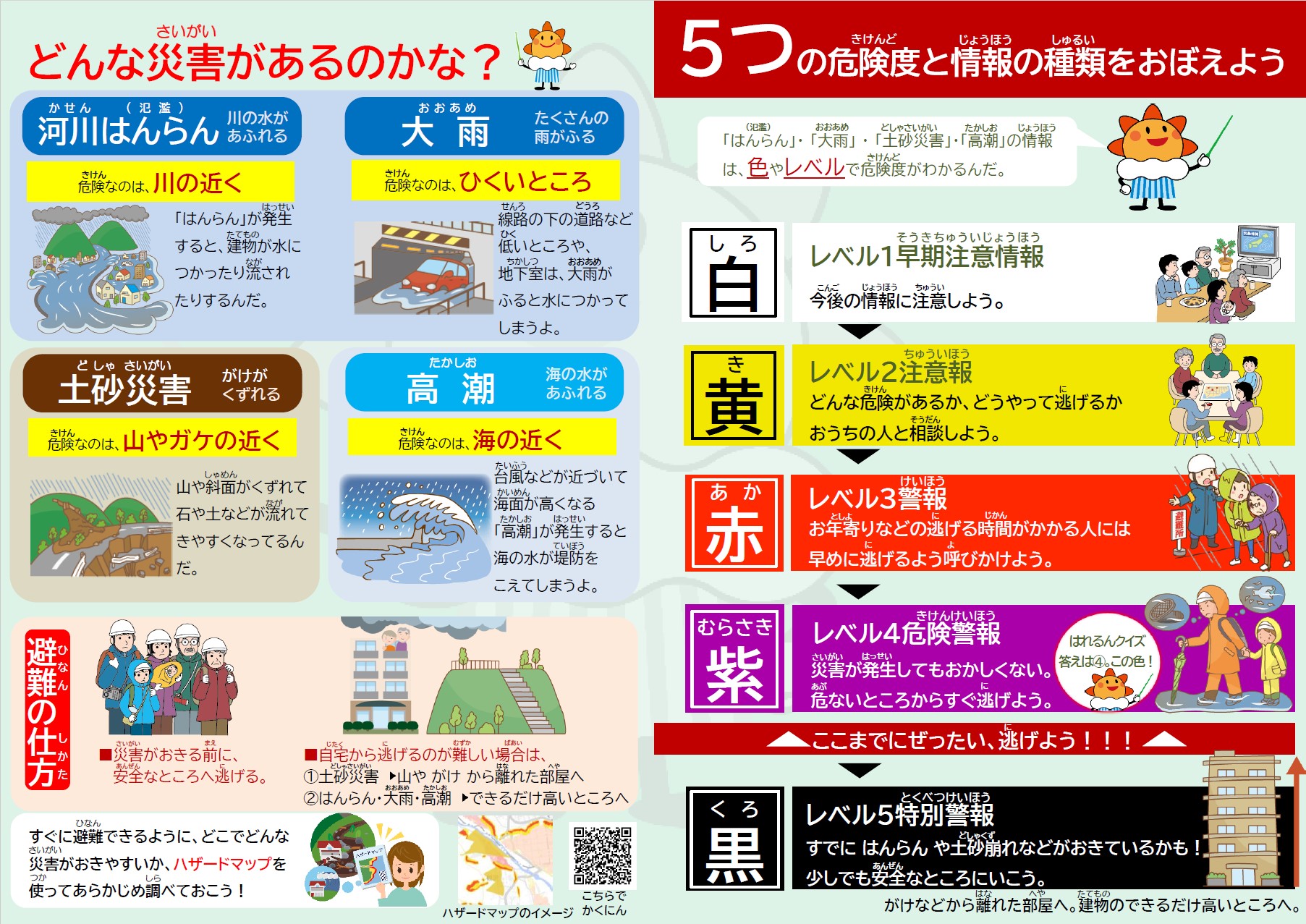 災害から身を守ろう！