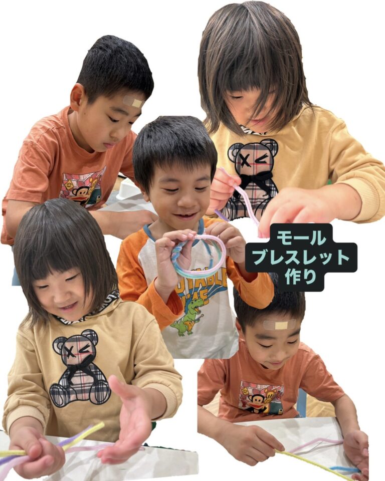 モールブレスレット作り🌈