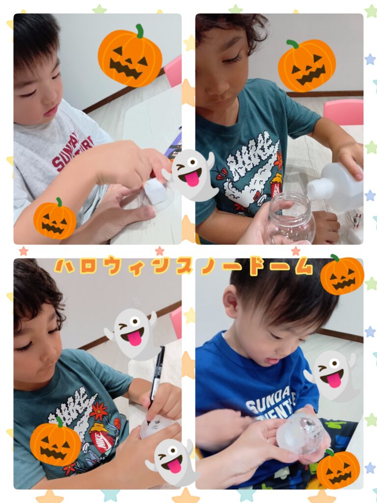 🎃ハロウィンスノードーム作り👻✨