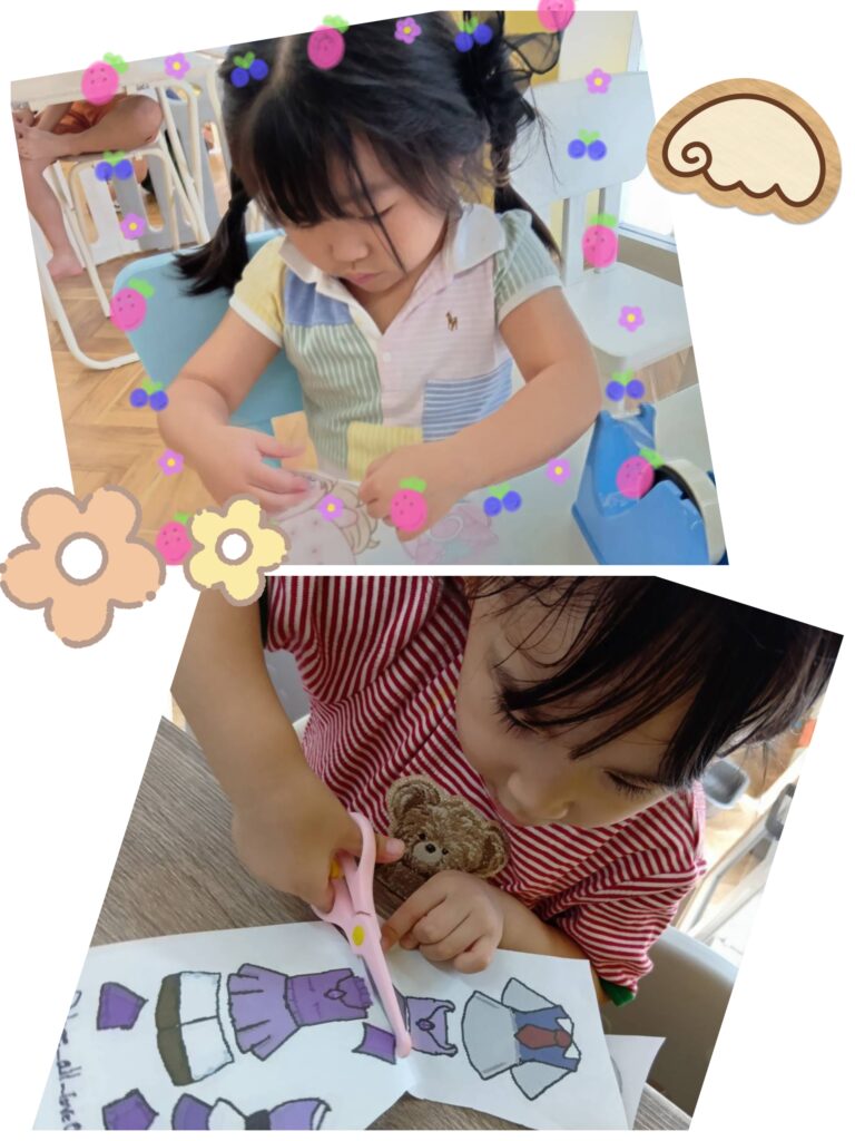 みんなでチョキチョキ✂️✂️